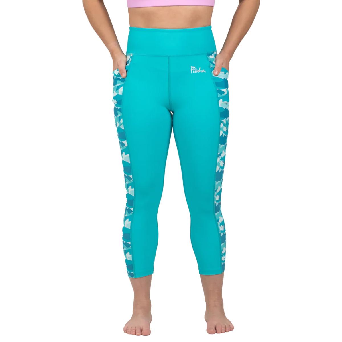 Water Camo Capri Pocket Legging Women's